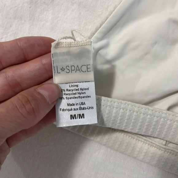 L SPACE white bikini swim top - Picture 3 of 4